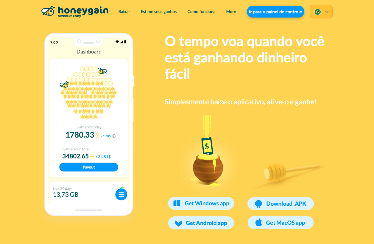 Honeygain Funciona Ganhe Dinheiro Seu Celular Sem Fazer Nada